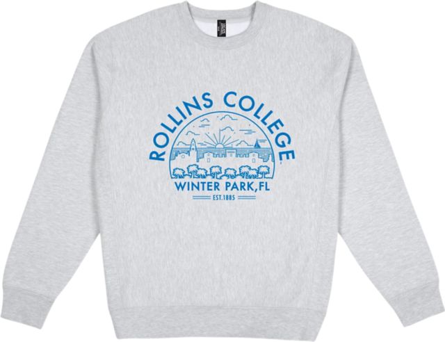 Rollins College Premium Heavyweight Pullover Fleece Crewneck - ONLINE ONLY