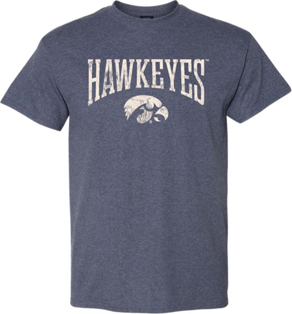 University of Iowa Hawkeyes Retro Heather Short Sleeve Tee