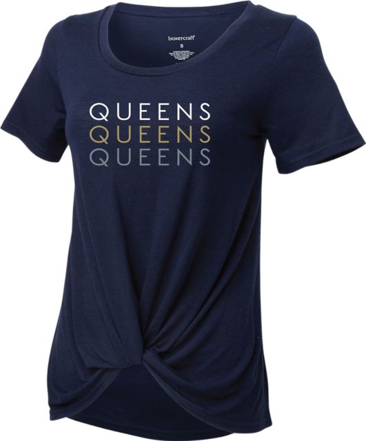 Queens University of Charlotte Women's Twisted Short Sleeve Tee
