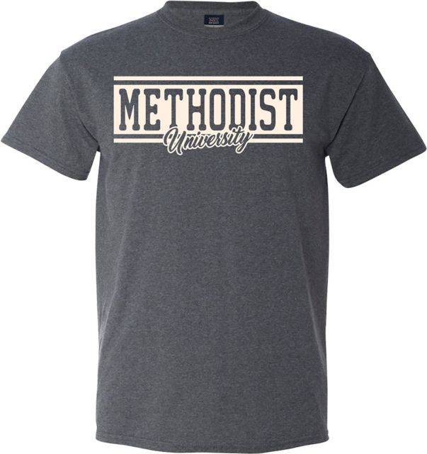 Methodist University Retro Heather Short Sleeve Tee