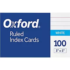 INDEXCARD 3x5 100CT RULED