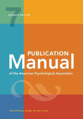 Publication Manual of APA