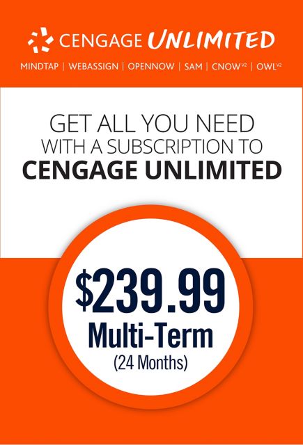 Cengage Unlimited, Multi-term (24 months), 1st Edition