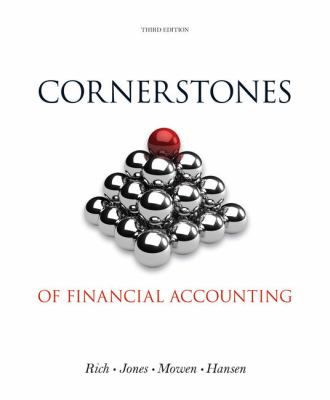 Cornerstones of Financial Accounting (Loose Pages)