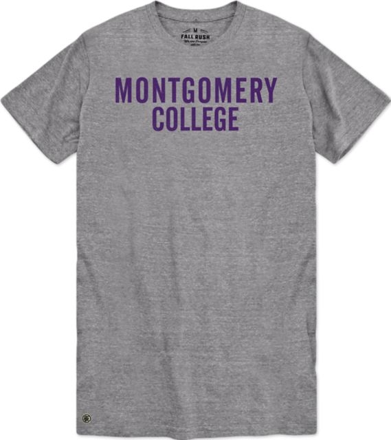 Montgomery College Short Sleeve Crew Neck Triblend T-Shirt